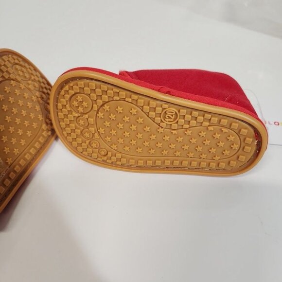 Baby Non-slip lace up booties in red - Size 120mm (6-12 months) - Picture 9 of 9